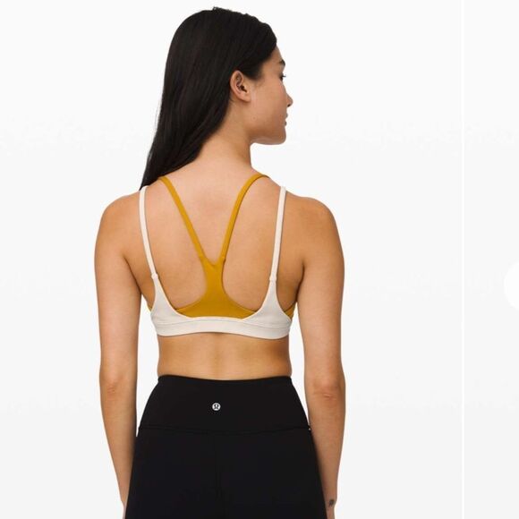 Lululemon New Ambition Bra Fools Gold / Light Ivory- Size 6 - Picture 4 of 7